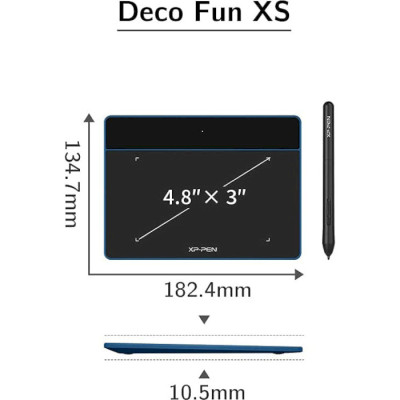 XP-Pen Deco Fun XS Blue