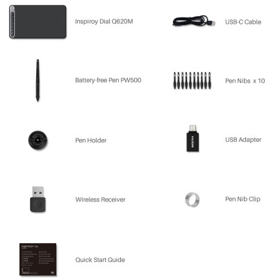Huion Inspiroy Dial Q620M