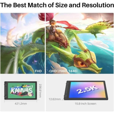 Huion Kamvas 16 Gen 3 Black (GS1563)