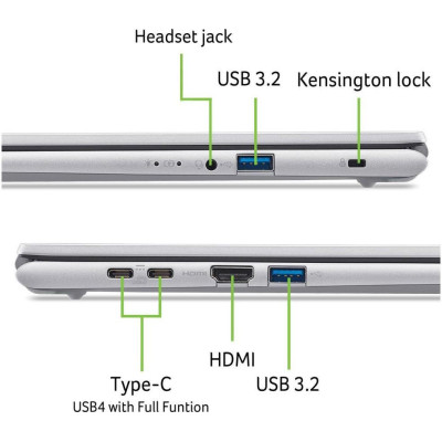 Acer Aspire Go AG15-71P Pure Silver (NX.JSVEU.005)