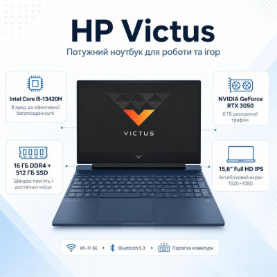 HP Victus Gaming 15-fa2708ua Blue (BF1H4EA) 