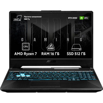 ASUS TUF Gaming A15 FA506NCR Graphite Black (FA506NCR-HN006, 90NR0JV7-M002L0)