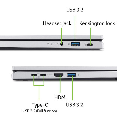 ACER Aspire Go 14 AG14-32P-39ZR Silver (NX.J3QEU.005)