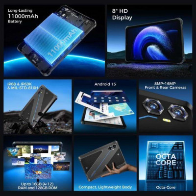 Oukitel RT3 Plus 4/128GB Black (6941749808516)