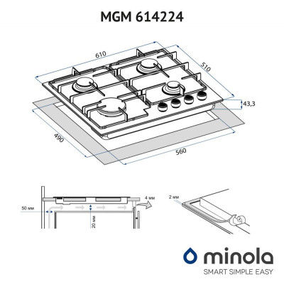 Minola MGM614224WH