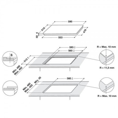 Whirlpool WB B8360 NE