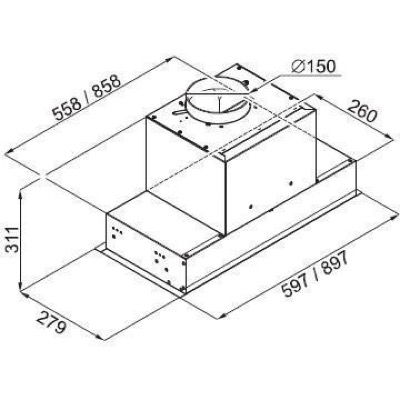 Best Chef Space box 1000 black 60 (4F481B2L7E)