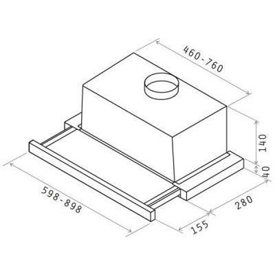 Elica SLIMMY STD WH/A/50