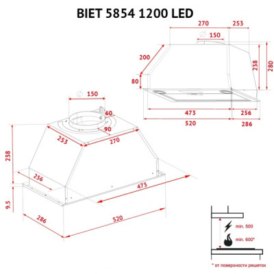 Perfelli BIET 5854 I 1200 LED