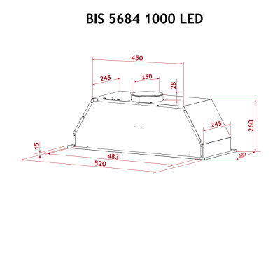 Perfelli BIS 5684 BL 1000 LED
