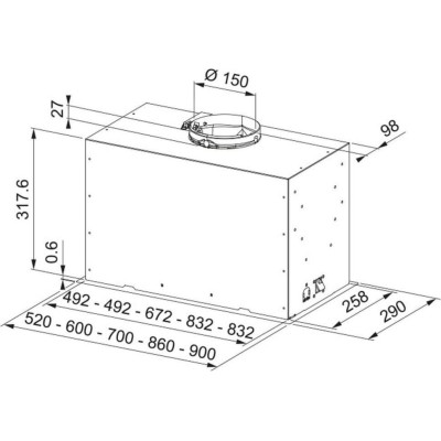 Franke Box Flush Basic FBFE BK A70 (305.0728.431)