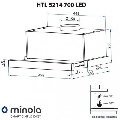 Minola HTL 5214 WH 700 LED