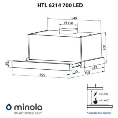 Minola HTL 6214 BL 700 LED