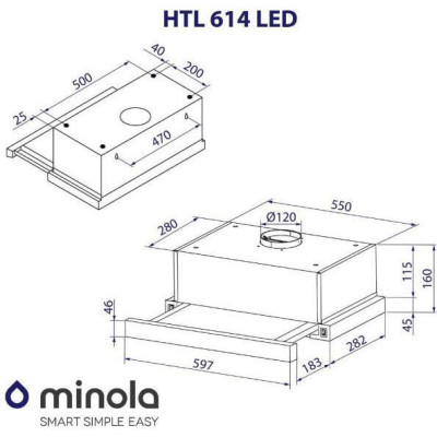 Minola HTL 614 WH LED