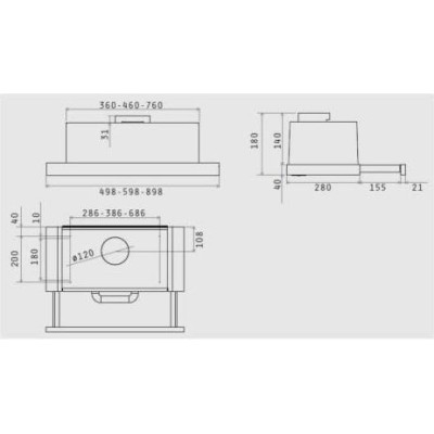 Elica TT14 LUX BL/A/60