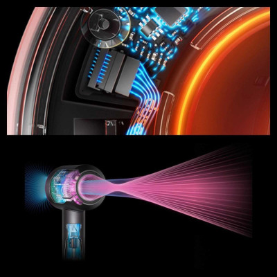 Dyson Supersonic HD16 Nural Hair Dryer Straight+Wavy Amber Silk (143644-01)