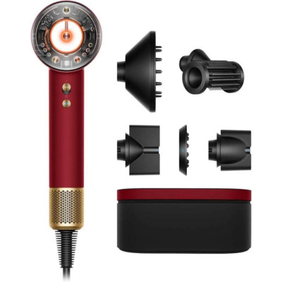 Dyson Supersonic HD16 Nural Straight+Wavy Red Velvet/Gold (493117-01)