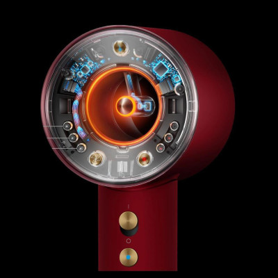 Dyson Supersonic HD16 Nural Straight+Wavy Red Velvet/Gold (493117-01)
