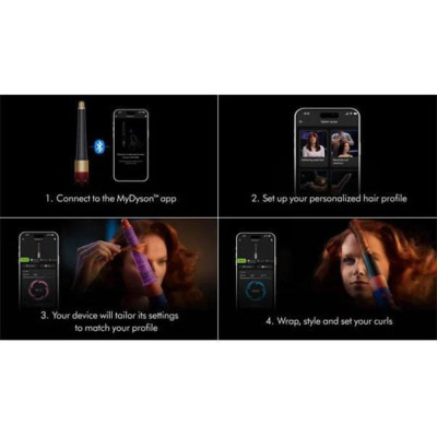 Dyson Airwrap i.d. multi-styler and driver Curly+Coily Red Velvet/Gold (596928-01)