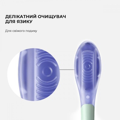 Oclean Brush Head Ultra White 2-pack Green (6970810553529)