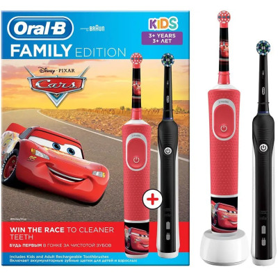 Braun Oral-B Pro 700 (D16.513.1U) + Kids Cars (D100.410.2K) Family Edition